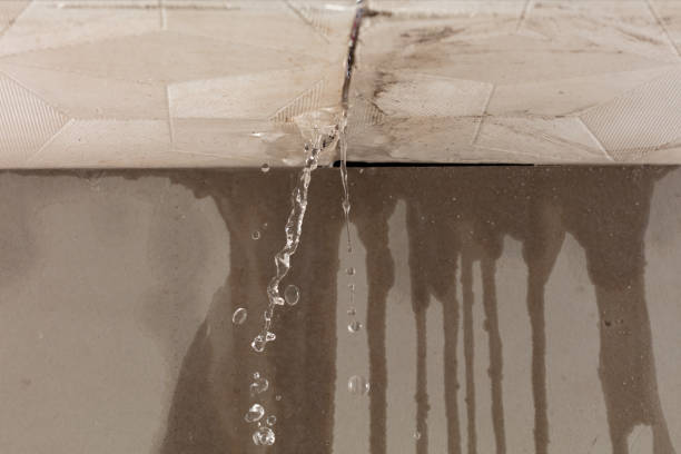 Professional Water Damage Restoration technician working in Calliham, TX